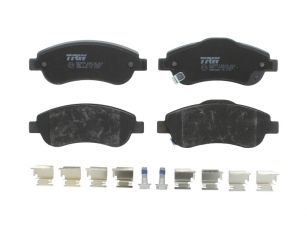 Купить GDB3445 TRW Тормозные колодки передние Хонда СРВ (1.6, 2.0, 2.2, 2.4) с звуковым предупреждением износа